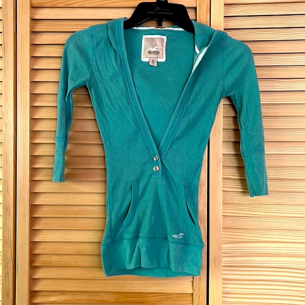 Y2K Hollister Mid-Tee Hoodie Top